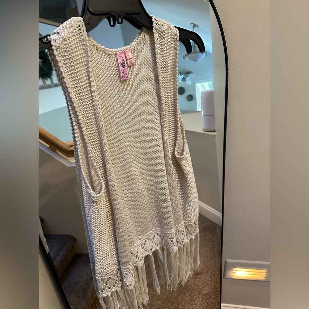 Dolled Up by F.A.N.G. Cream Knit Sweater